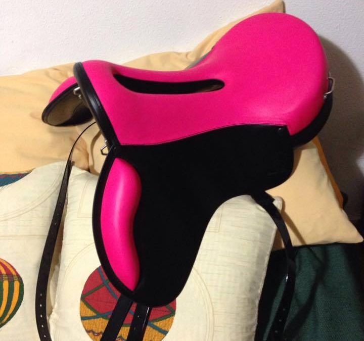 Pink saddle