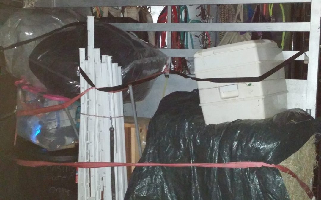packed trailer